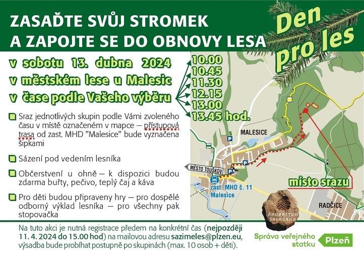 Plakátek. Den pro les. Zdroj: SVSMP 240318_sazeni_lesa_plakatek