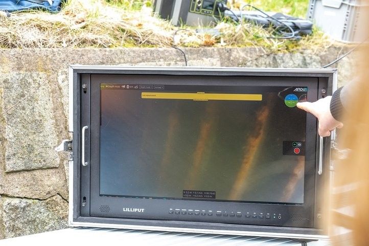 Plzeňští dronaři na inspekci u Boleveckého rybníka. Zdroj foto: SITMP 240321_inspekce_bolevak_05