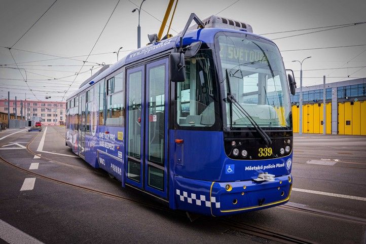 Zdroj fotografií: Městská policie Plzeň 250314_Tram_policie_2