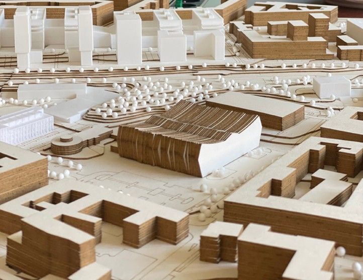 Zdroj foto: Útvar koncepce a rozvoje města Plzně 250415_Model_areal_FN_Bory_2