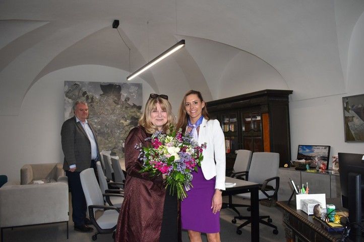 Fotografie z přijetí: M. Krausová 250507_Prijeti_Kantorova_2