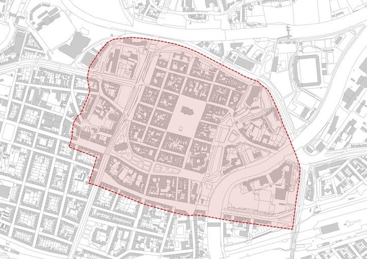 Mapa vymezeného území pro regulaci reklamy. 250603_vizualni_smog_mapka