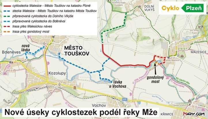 Mapka.  250605_cyklostezka_mze_mapka