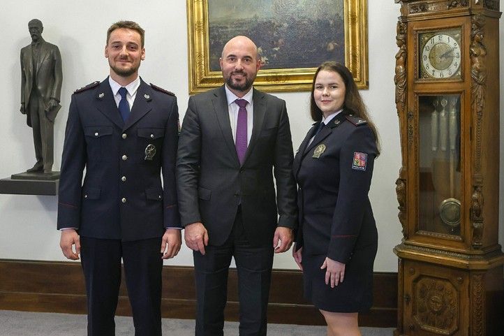 Přijetí na plzeňské radnici (fotografie: Z. Vaiz) 251124_Prijeti_policisti_4