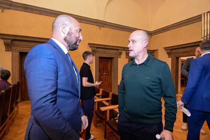 Setkání na plzeňské radnici (fotografie: M. Pecuch) 260115_Sport_akademie_1