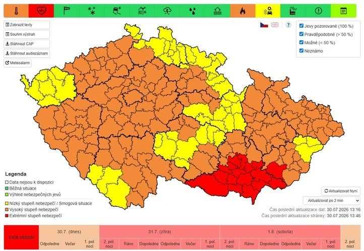 Výstraha ČHMÚ. 260730_Výstraha_CHMU